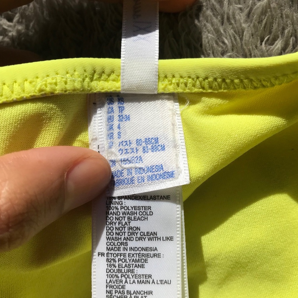 Neon yellow string bikini bottom - Picture 4 of 4
